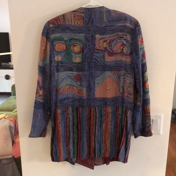 Platinum straight line blazer with pockets and cord details - Picture 3 of 5